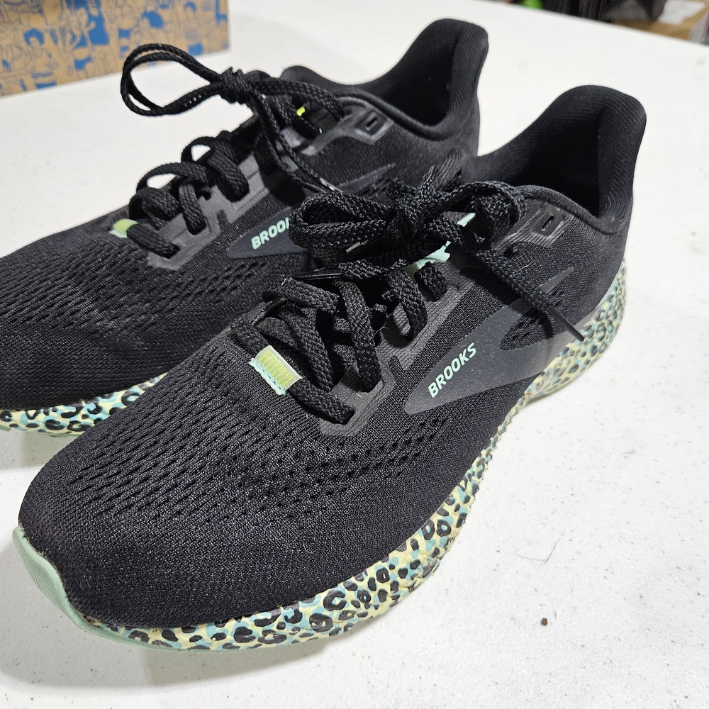 Brooks Black and Green Running Shoes